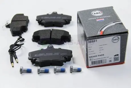 Тормозные колодки пер. Logan 05-/Megane 96-03/Clio 91-05 A.B.S. 36881