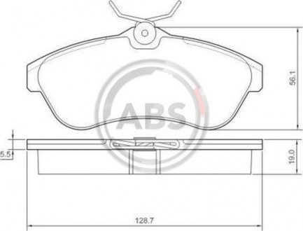 Тормозные колодки пер. C2/C3 (03-11) A.B.S. 37308