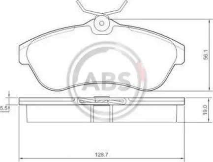 Гальмівні колодки пер. C2/C3 (03-11) A.B.S. 37308