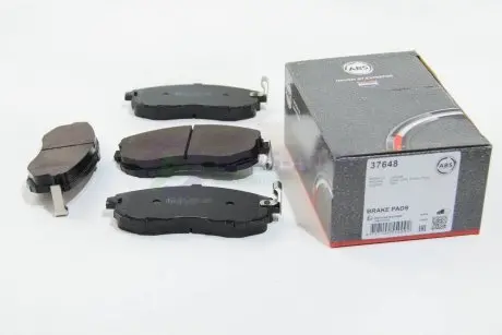 Колодка тормозов. диск. NISSAN CUBE 1.5DCI 10-,TIIDA 1.5DCI-1.8 07-;SUZUKI SX4 06-передн. (выр-во ABS) A.B.S. 37648