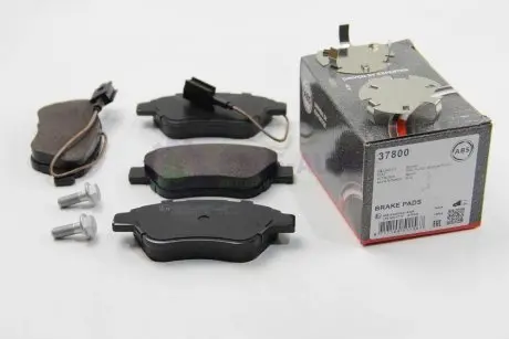 Тормозные колодки пер. Nemo/Bipper 08-(BOSCH) (122,8x53,6) с датчиком A.B.S. 37800