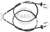 Трос ручного тормоза зад. Astra G 98- (диск) (1593/1400x2) (Bosch) A.B.S. K12046 (фото 1)