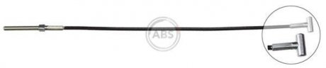 Трос ручного тормоза Перед. Auris/ Corolla 07-18 (336мм) A.B.S. K13831 (фото 1)