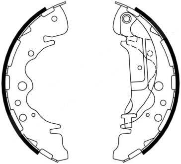 Тормозные колодки, барабанные ABE C00324ABE