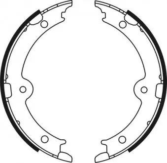 Тормозные колодки, барабанные ABE C02087ABE