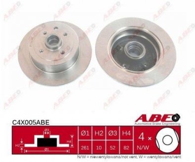 Гальмівний диск ABE C4X005ABE