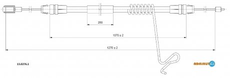 Трос зупиночних гальм ADRIAUTO 1302761 (фото 1)