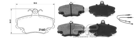 Колодка тормозная перед Renault Logan (LS_) [09/04-] APPLUS APLUS 71119BBAP