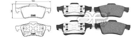 Колодка тормозная перед RENAULT LAGUNA II Grandtour (KG0/1_) (03/01-12/07) APPLUS APLUS 71141BAAP