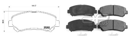 Колодка тормозная перед NISSAN QASHQAI / QASHQAI +2 I (J10,JJ10) (12/06-12/13) APPLUS APLUS 71177BAAP