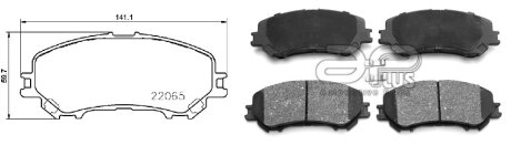 Колодка тормозная перед RENAULT KADJAR (HA_, HL_) (06/15-) APPLUS APLUS 71228BAAP