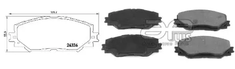 Колодка тормозная перед TOYOTA AURIS (_E15_) (10/06-09/12) APPLUS APLUS 71251BAAP