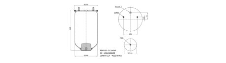 Пневморессор APLUS 91244AP