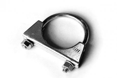 Хомут глушителя стремяночный M8 Ф58 мм (оцинк. сталь) (10шт) ASAM 55320