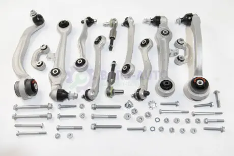 Комплект рычагов подвески (передней) Audi A4 94-00/A6 97-05/VW Passat B5 00-05 (тонкий палец/полный) ASMETAL 13AU0201