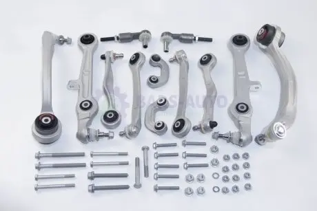 Комплект рычагов подвески (передней) Audi A4/VW Passat 00-05 (с болтами) ASMETAL 13AU0202