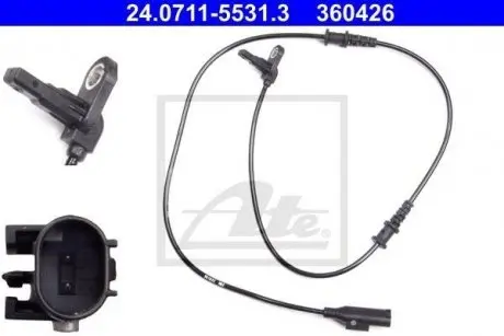 Датчик ABS (передній) MB Sprinter/VW Crafter 11- ATE 24071155313