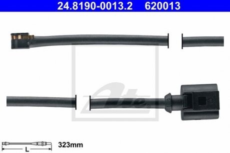 Датчик зносу гальмівних колодок (передніх) VW Touareg 3.0-4.2 10-18 ATE 24819000132