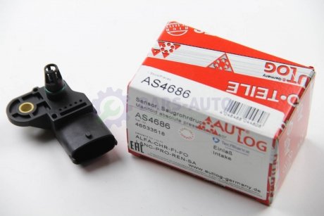 Датчик давления наддуву (4 конт.) FIAT DOBLO/PUNTO/QUBO 0.9-1.6 96- AUTLOG AS4686