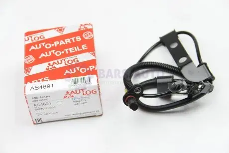 Датчик ABS KIA CEED/HYUNDAI i30 1.4-2.0 06-13 зад. Пр AUTLOG AS4691