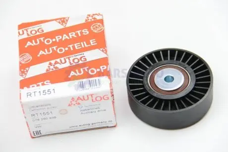 Ролик ременя генератора (направ.) Crafter 2.5TDI 06- (d=90мм) AUTLOG RT1551