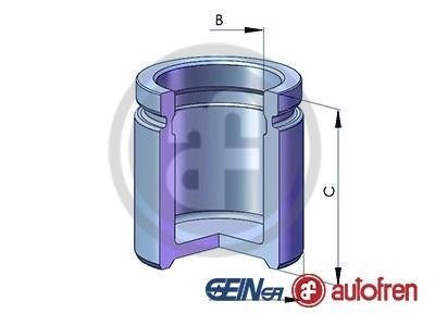 Поршень циліндра супорта AUTOFREN D025666 (фото 1)