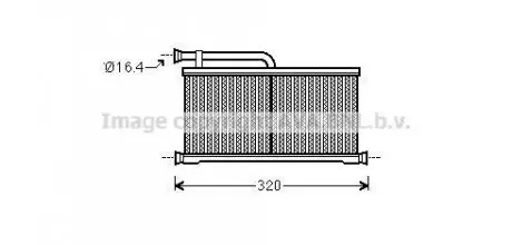 Радиатор печки салона AVA AVA COOLING AIA6397