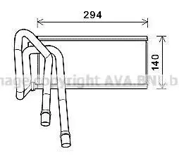 Радиатор печки салона Range Rover Sport 05>13 AVA AVA COOLING AUA6226
