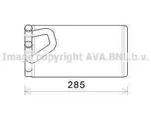 Радиатор печки салона Nissan Pathfinder Navarra 2,5D 3,0D 4,0i 05> AVA AVA COOLING DN6373