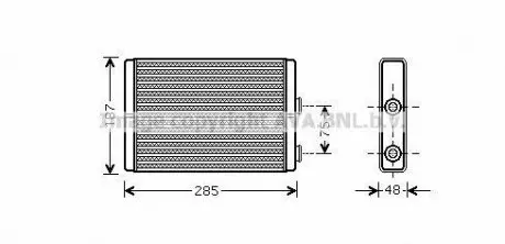 Радіатор пічки салону AVA AVA COOLING FT6325