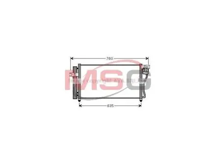 Радиатор кондиционера AVA AVA COOLING HY5178D