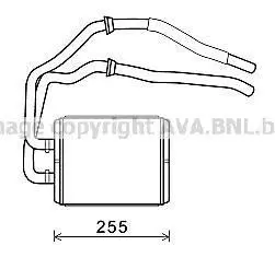 Радиатор печки салона AVA AVA COOLING IV6105