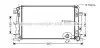 Радиатор охлаждения двигателя MB Sprinter 2,2CDI 3,0CDI 06&gt;, VW Crafter 2,5TDI 06&gt;, 2,0TDI 13&gt; MT AC+/- AVA AVA COOLING MS2402 (фото 1)