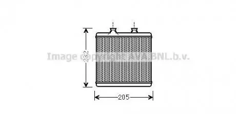 Радіатор пічки салону MB C204 E212 AVA AVA COOLING MS6472