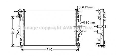 Радиатор охлаждения двигателя AVA AVA COOLING MSA2356