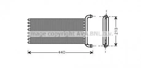 Радиатор печки салона AVA AVA COOLING MSA6441