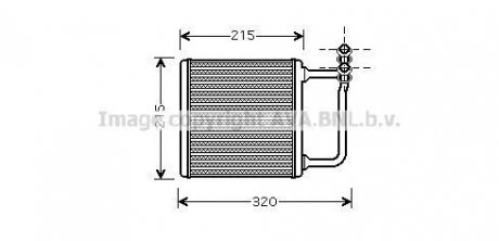 Радіатор пічки салону AVA AVA COOLING MSA6451