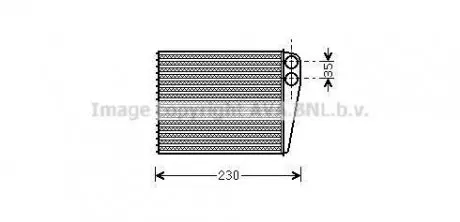 Радіатор пічки салону MB A-class 169 B-class 245, Mini Clubman Cooper Counr AVA COOLING MSA6465