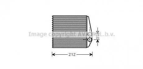 Радиатор печки салона Opel Combo 1,3D 1,4 1,6i 1,7D 04> AVA AVA COOLING OLA6354