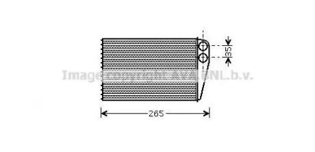 Радиатор печки салона AVA AVA COOLING RTA6354