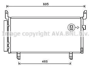 Конденсатор кондиціонера SUBARU FORESTER (2013) 2.0 TDI (AVA) AVA COOLING SU5104D