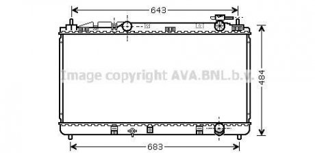 Радіатор (вир-во AVAl) AVA COOLING TO2598