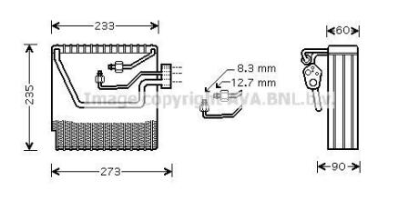 Випаровувач, кондиціонер AVA COOLING VOV111