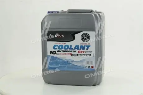 Антифриз BLUE G11 Сoolant <> (cиний) (Канистра 10кг) Axxis AX-2012