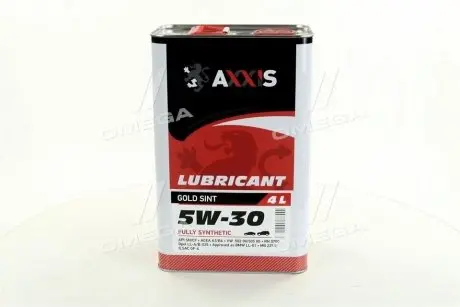 Масло моторн. 5W-30 Gold Sint (Каністра 4л) Axxis AX-2023