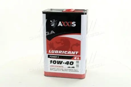 Масло моторн. 10W-40 Power Х (Канистра 4л) Axxis AX-2034