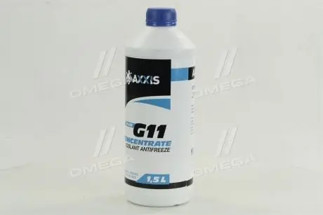 Антифриз <> BLUE концентрат G11 (-80C) (Канистра 1,5л) Axxis AX-2093