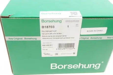 Наконечник тяги рульової (L) Seat Cordoba/Ibiza/Skoda Fabia/Roomster/VW Polo 01- Borsehung B18703