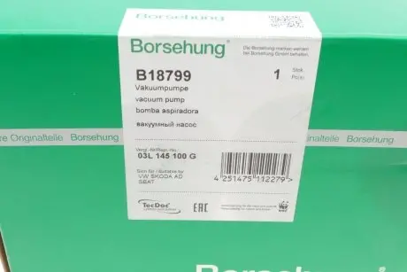 Насос системи охолодження Borsehung B18799