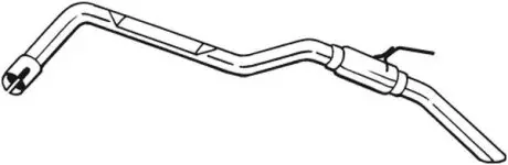 Глушник задня частина NISSAN PATHFINDER (05-14) (281-881) BOSAL 281881